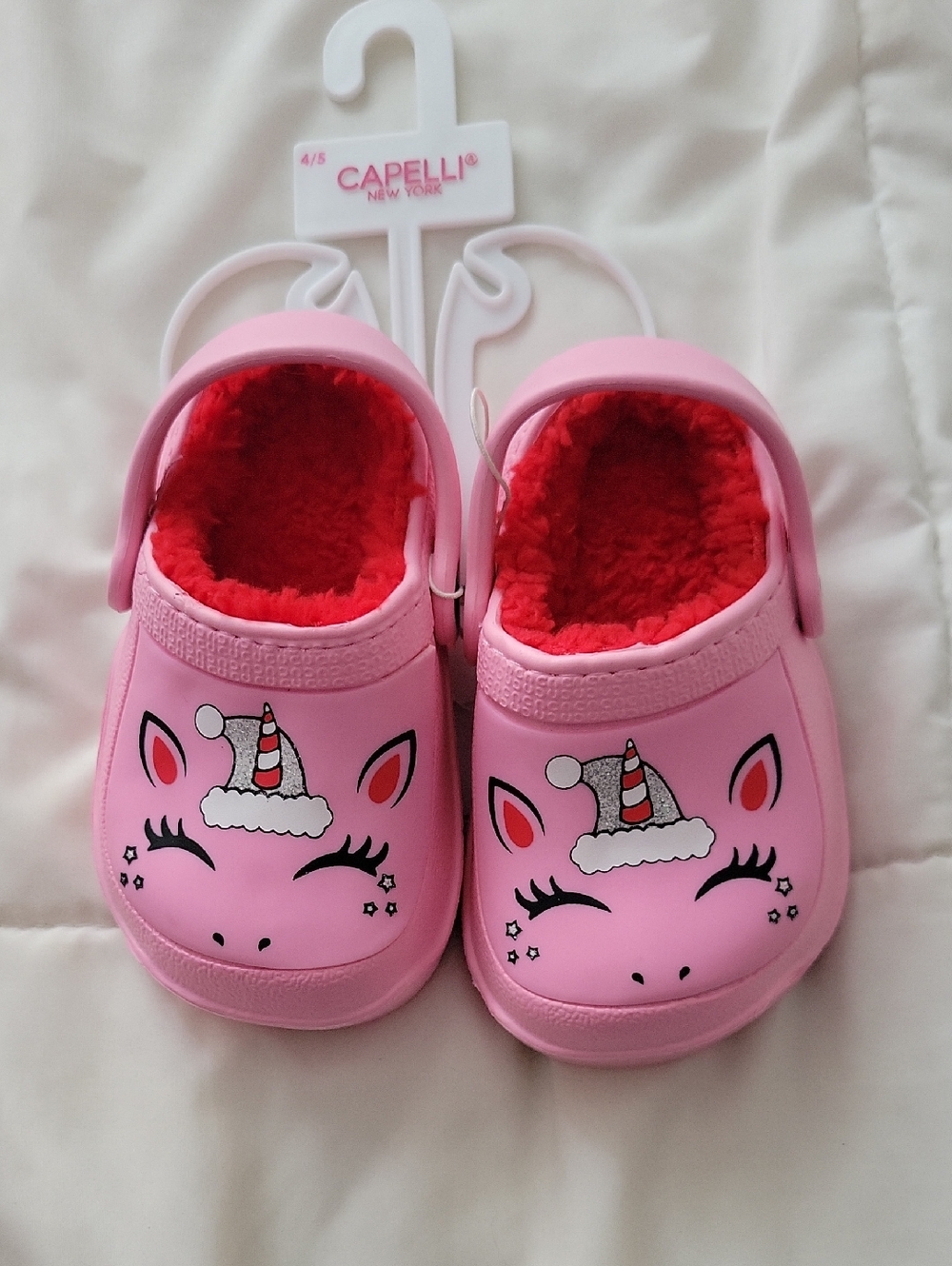 Capelli of New York Kids' Pink Unicorn Clog Shoes